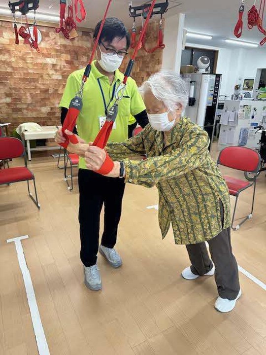 レッドコードを使用した機能訓練の様子2